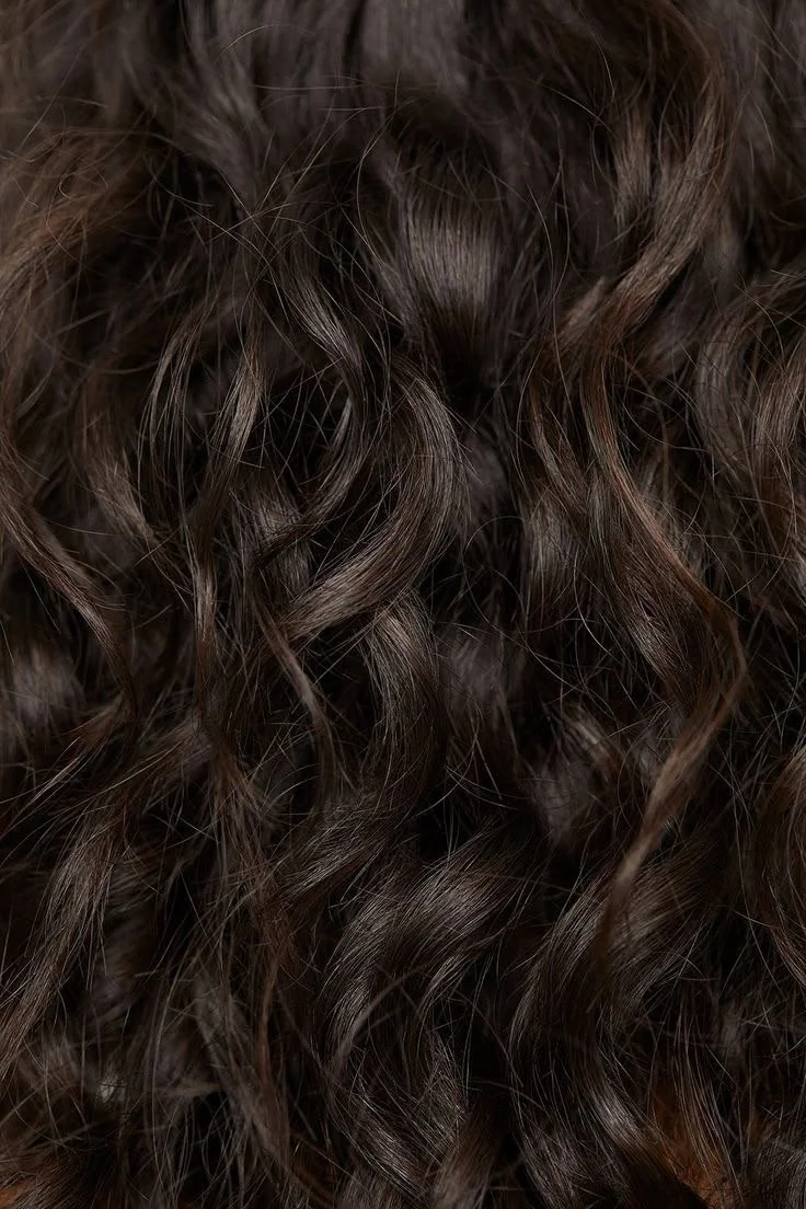 Close-up van golvend haar